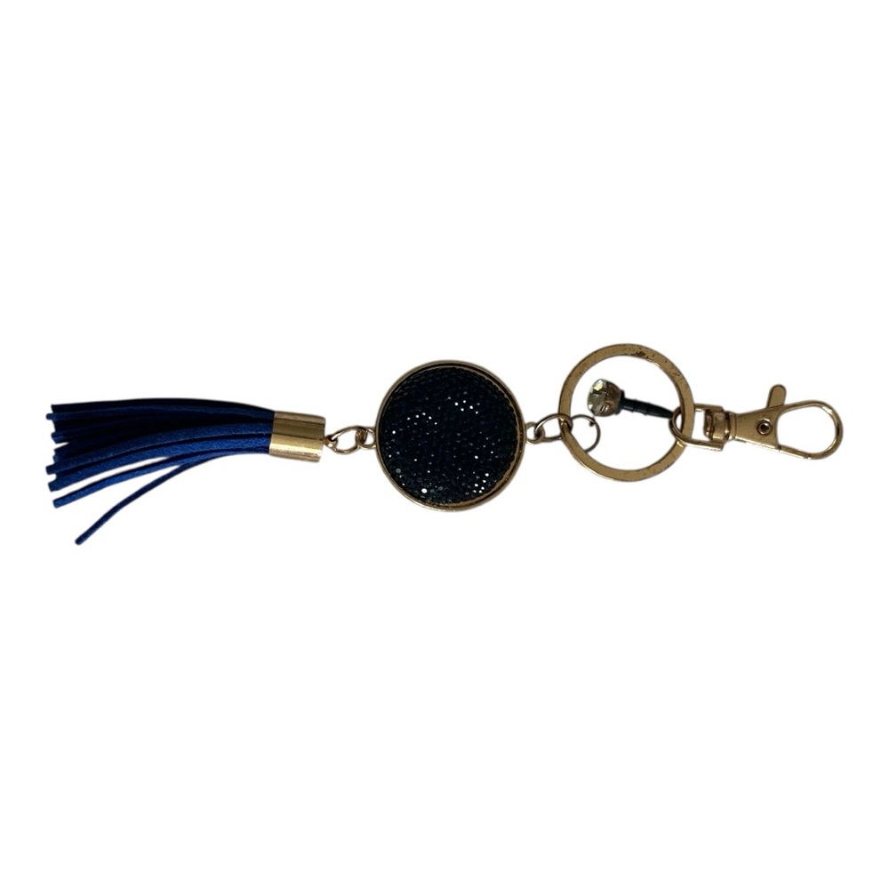 Keychain with  Blue Tassel Women's Blue/Gold